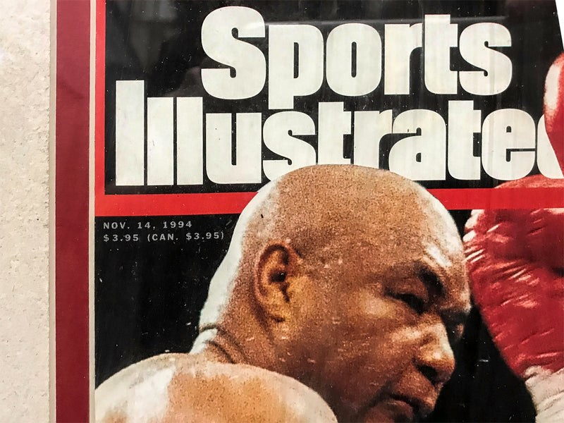 George Foreman Framed Autograph with1994 Sports Illustrated Cover - $3K APR Value w/ CoA! APR 57