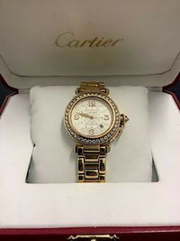 CARTIER Pasha De Cartier 18K Yellow Gold w/ 40 Factory Diamonds! - $100K Appraisal Value! ✓ APR 57