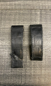CARTIER Style Santos 100 Black Crocodile Leather Watch Strap for Deployment Buckle - $650 APR VALUE w/ CoA! ✓ APR 57