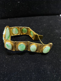 1930’s Vintage Solid Yellow Gold Apple Jade Bracelet - $10K Appraisal Value w/ CoA! APR 57