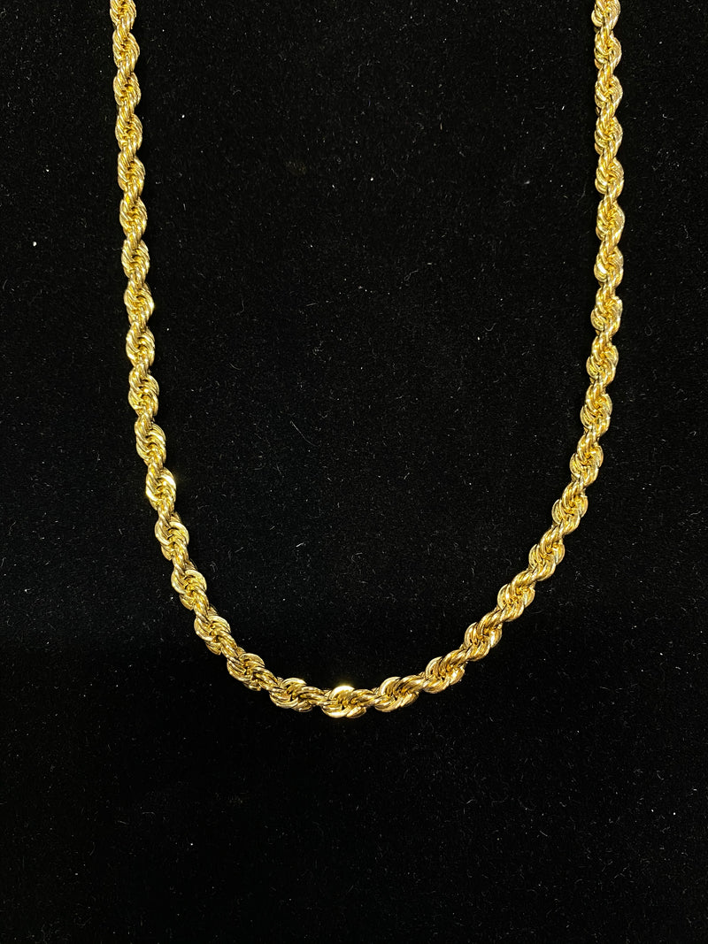 Unique Designer Solid Yellow Gold Twisted Detail Necklace - $6K Appraisal Value w/ CoA! APR 57