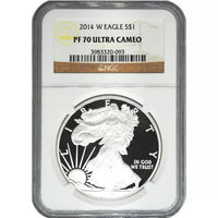 2014-W 1 oz Proof American Silver Eagle Coin NGC PF70 UCAM APR 57