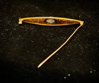 1920’s Antique Design Solid Yellow Gold & Opal Intricate Brooch $12K Appraisal Value w/CoA} APR57