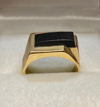 1940’s Antique Designer’s Solid Yellow Gold with Onyx Ring - $4K Appraisal Value w/CoA} APR57