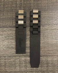CARTIER 21 Black Rubber Watch Strap for Deployment Buckle - $800 APR VALUE w/ CoA! ✓ APR 57