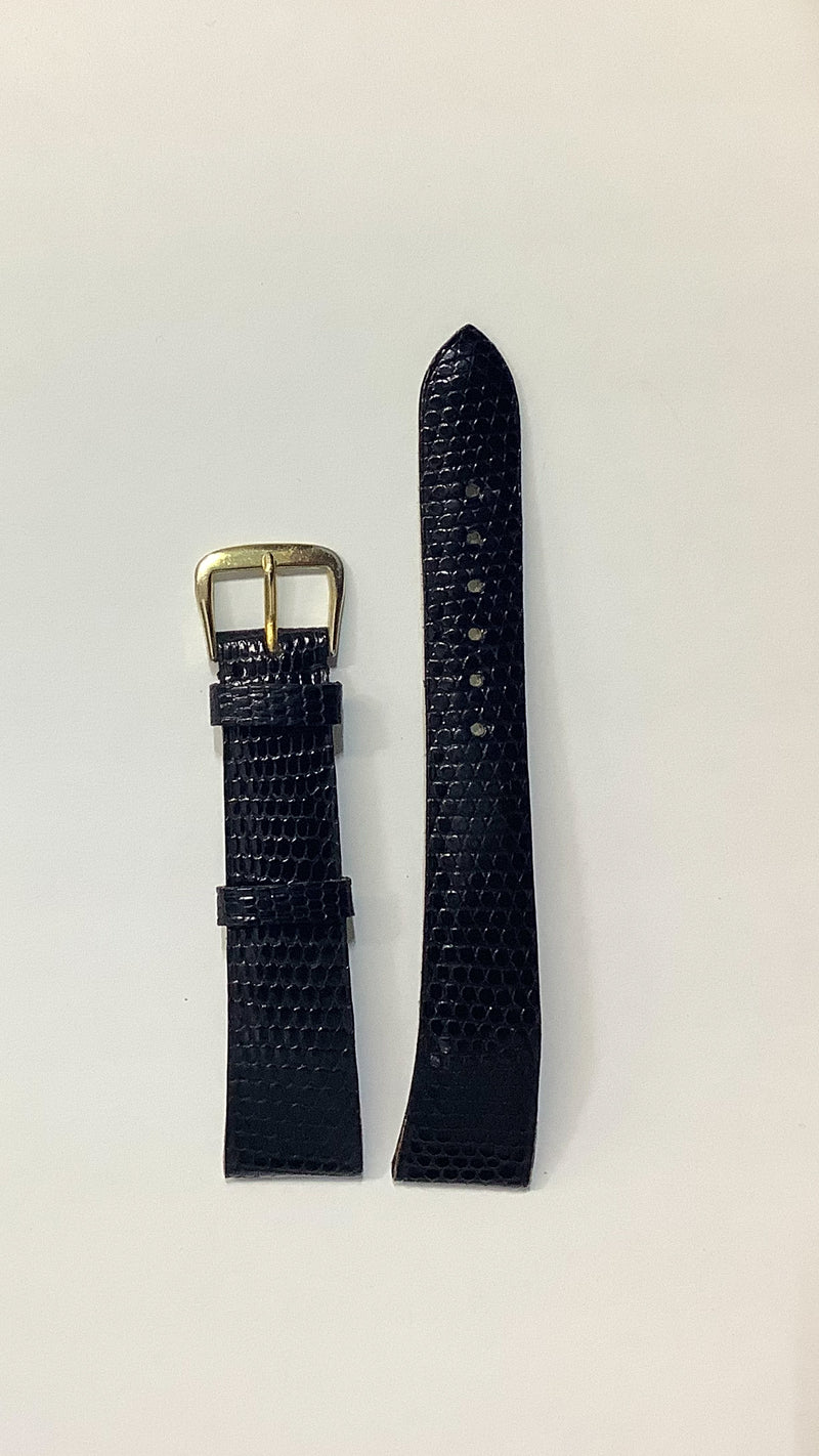 PATEK PHILIPPE Black Lizard Leather Watch Strap - $600 APR VALUE w/ CoA! ✓ APR 57