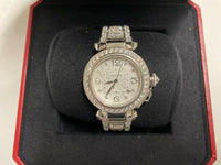 CARTIER Limited Edition Pasha de Cartier Full Factory 18K White Gold Watch w/ 273 Diamonds, Ref. 2528! - Certified Authentic - $129K Appraisal Value! ✓ APR 57