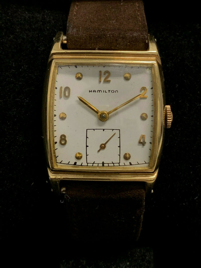 HAMILTON Amazing Vintage 1940s 14K Gold Wristwatch - $5K APR Value w/ CoA! ✓ APR 57