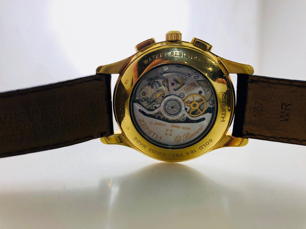 ZENITH El Primero 18K YG Automatic Chronograph Men's Watch