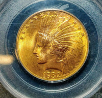 1932 $10 Gold Eagle Indian Head MS-64 (PCGS) - $5K APR Value w/ CoA! ✿✓ APR 57