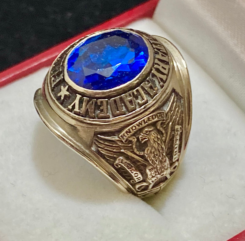 1976 Frederick Military Academy Ring in Solid White Gold - $6K Appraisal Value w/CoA} APR57