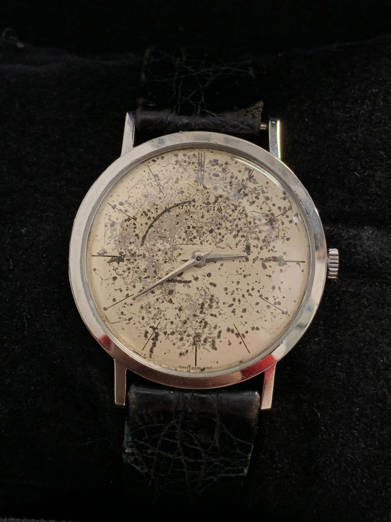 JUVENIA Vintage circa 1950s Wristwatch w/ Unique Aged Dial - $5K APR Value w/ CoA! APR 57