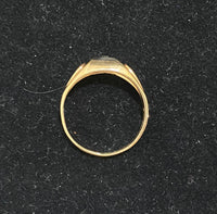 D&F Victorian Antique Solid Yellow Gold  Diamond Signet Ring - $6K Appraisal Value w/CoA} APR57