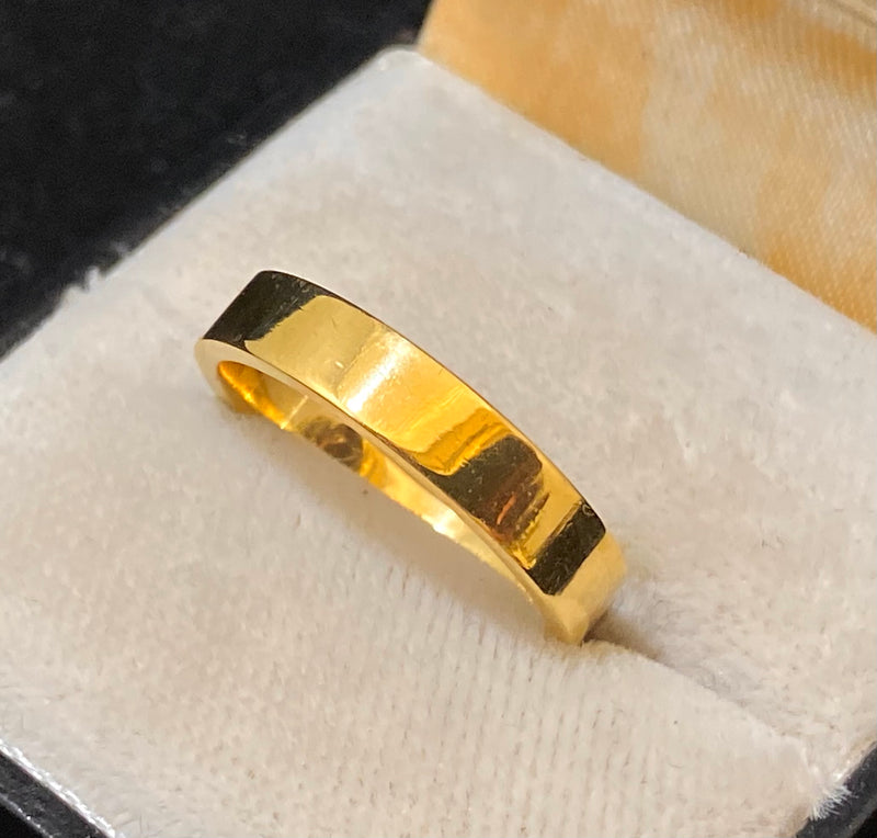 Tiffany 18K Yellow Gold Wedding Band Ring - $3K Appraisal Value w/CoA} APR57