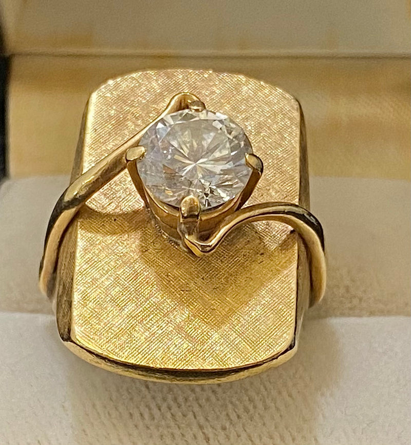 Beautiful Handmade Solid Yellow Gold 2+Ct. Diamond Ring - $65K Appraisal Value w/CoA} APR57