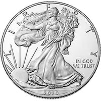 2020-W 1 oz Proof American Silver Eagle Coin (Box + CoA) APR 57