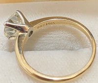 Beautiful Solid Yellow Gold 2+Ct. Old Mine Diamond Solitaire Ring - $70K Appraisal Value w/CoA} APR57