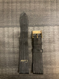 CARTIER Black Leather Watch Strap - $600 APR VALUE w/ CoA! ✓ APR 57