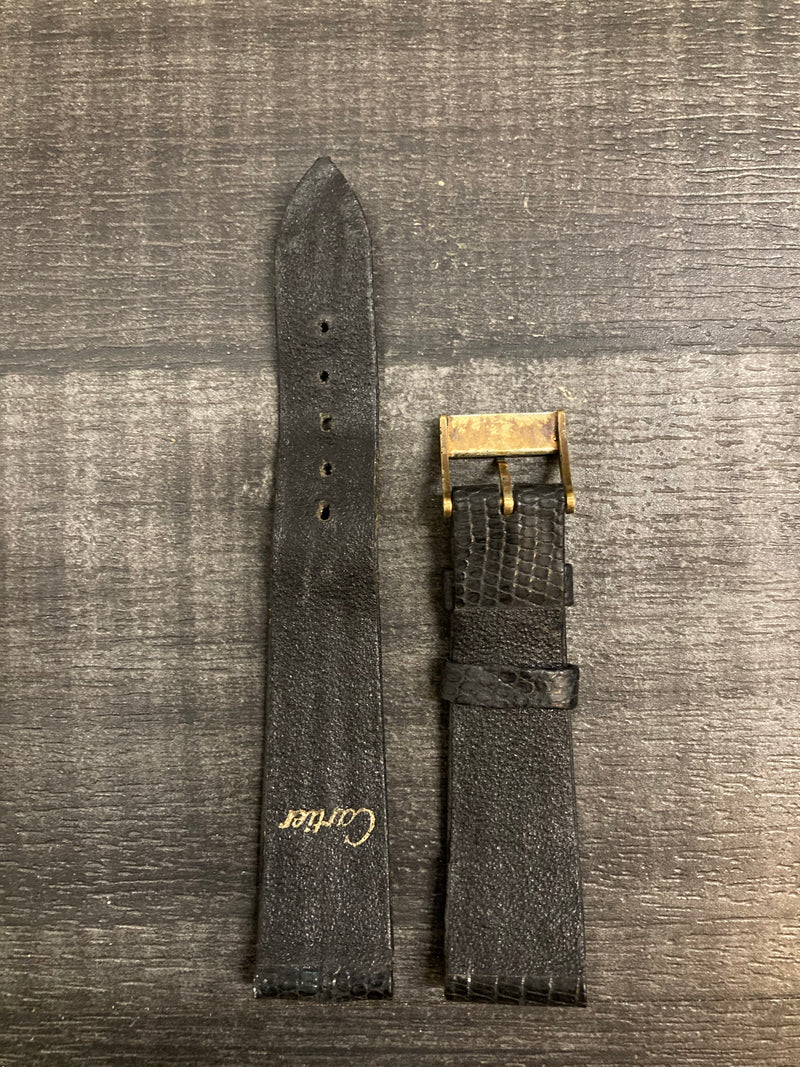 CARTIER Black Leather Watch Strap - $600 APR VALUE w/ CoA! ✓ APR 57