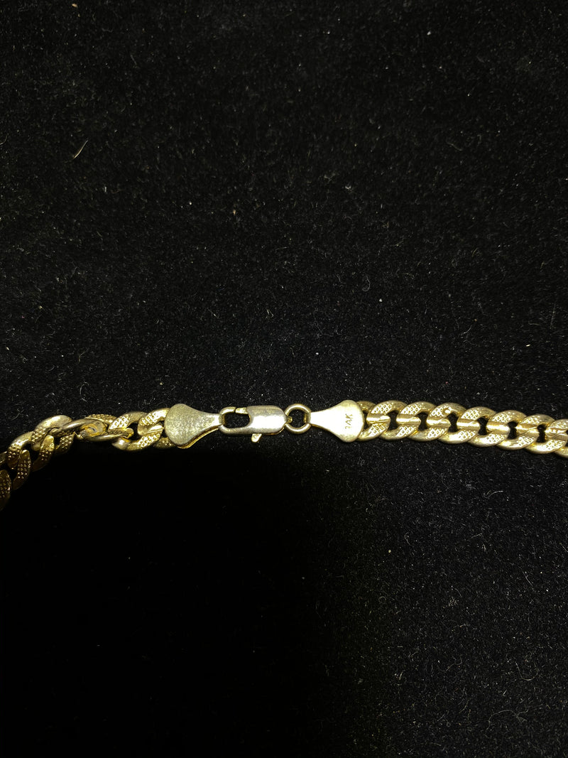 Beautiful Detailed Solid Yellow Gold Chain Necklace - $8K Appraisal Value w/ CoA! APR 57