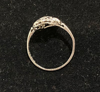 Art Deco Platinum Old Mine Diamonds Filigree Ring - $15K Appraisal Value w/CoA} APR57