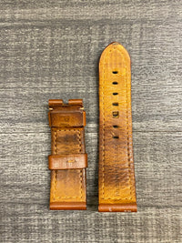 PANERAI Original Tan Padded Leather Men's Watch Strap - $500 APR VALUE w/ CoA! ✓ APR 57