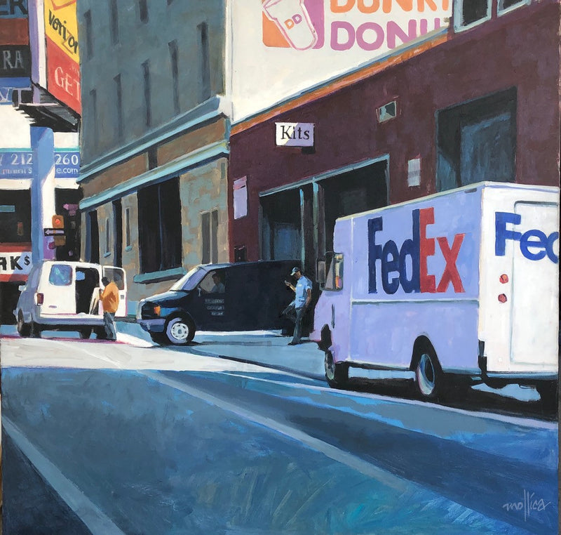 PATTI MOLLICA "Kits, Midtown" Acrylic on Canvas - $26K Appraisal Value APR 57