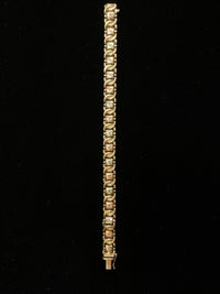 Unique Designer Solid Rose/Yellow Gold 2 Tone XOXO Bracelet - $6K APR Value w/ CoA! APR 57