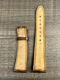 ULYSSE NARDIN Original Brown Crocodile Padded Watch Strap - $800 APR VALUE w/ CoA! ✓ APR 57