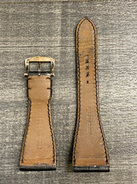 ROGER DUBUIS Original Black Padded Crocodile Leather Watch Strap - $1000 APR VALUE w/ CoA! ✓ APR 57