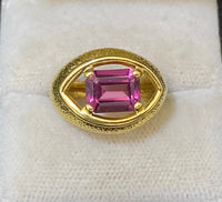 TIFFANY & CO. SCHLUMBERGER 18K Yellow Gold with Tourmaline Ring - $13K Appraisal Value w/CoA} APR57