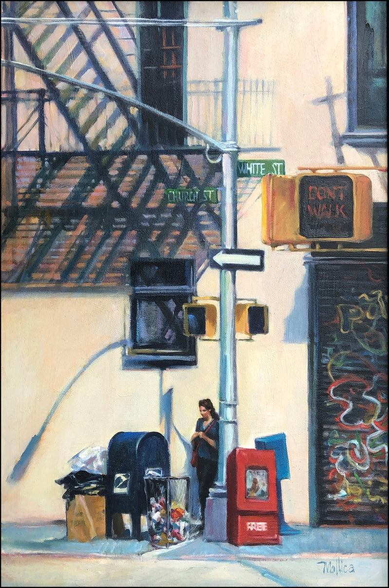 PATTI MOLLICA "In The Shadows" Oil on Canvas - $21K Appraisal Value APR 57