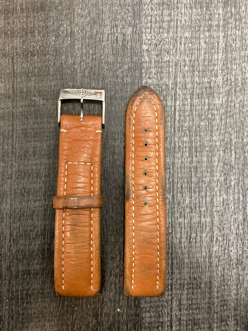 BREITLING Brown Leather Watch Strap - $600 APR VALUE w/ CoA! ✓ APR 57