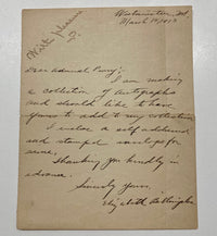 Original 1913 Letter to Admiral Robert E. Peary - $600 APR Value w/ CoA! APR 57