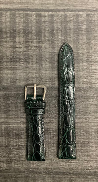 AUDEMARS PIGUET Dark Green Padded Crocodile Leather Watch Strap - $650 APR VALUE w/ CoA! ✓ APR 57