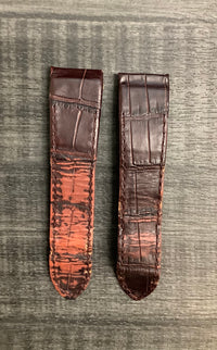 CARTIER Santos 100 Burgundy Leather Watch Strap for Deployment Buckle - $650 APR VALUE w/ CoA! ✓ APR 57