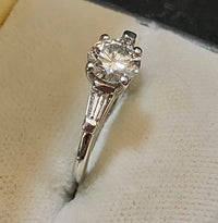 Beautiful Designer Platinum & Diamond Engagement Ring with Accent Stones - $35K Appraisal Value w/CoA} APR57