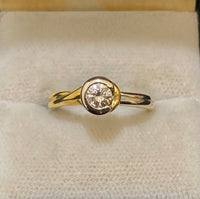 Bvlgari-style 18K Yellow Gold Diamond Ring - $10K Appraisal Value w/CoA} APR57