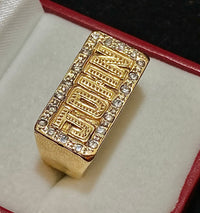 Designer Solid Yellow Gold with 20 Diamonds "John" Ring - $7K Appraisal Value w/CoA} APR57