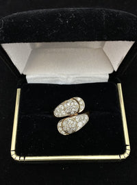 Very Unique Designer's 42 Diamonds Solid Yellow/White Gold Ring  $13K APR w/CoA} APR 57