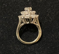 Unique Designer Solid White Gold 29-Diamond Cocktail Ring - $20K Appraisal Value w/CoA} APR57