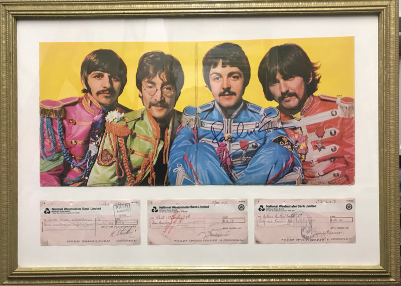 THE BEATLES  Rare Autographs of The Fab Four on Early 1970s Checks - $200K VALUE APR 57