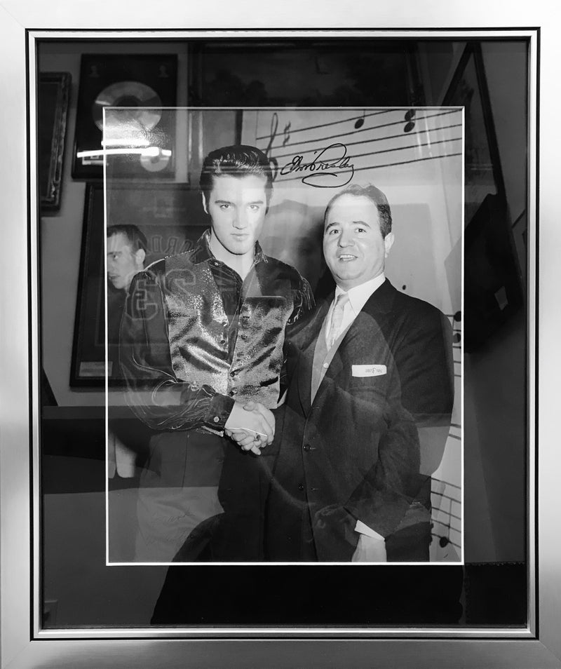 ELVIS PRESLEY Signed Photo Backstage at the Ed Sullivan Show, 1957 - APR $10K Value!* APR 57