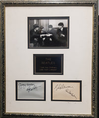THE BEATLES "Just Four Ordinary Lads From Liverpool" 1965 Framed Autographs and Photograph - $60K Appraisal Value!* APR 57