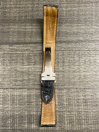CARTIER Dark Blue Padded Crocodile Leather Watch Strap for Deployment - $800 APR VALUE w/ CoA! ✓ APR 57