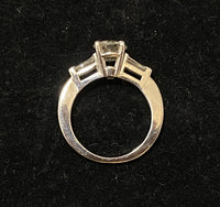 Beautiful Designer Platinum & Diamond Engagement Ring with Accent Stones - $35K Appraisal Value w/CoA} APR57