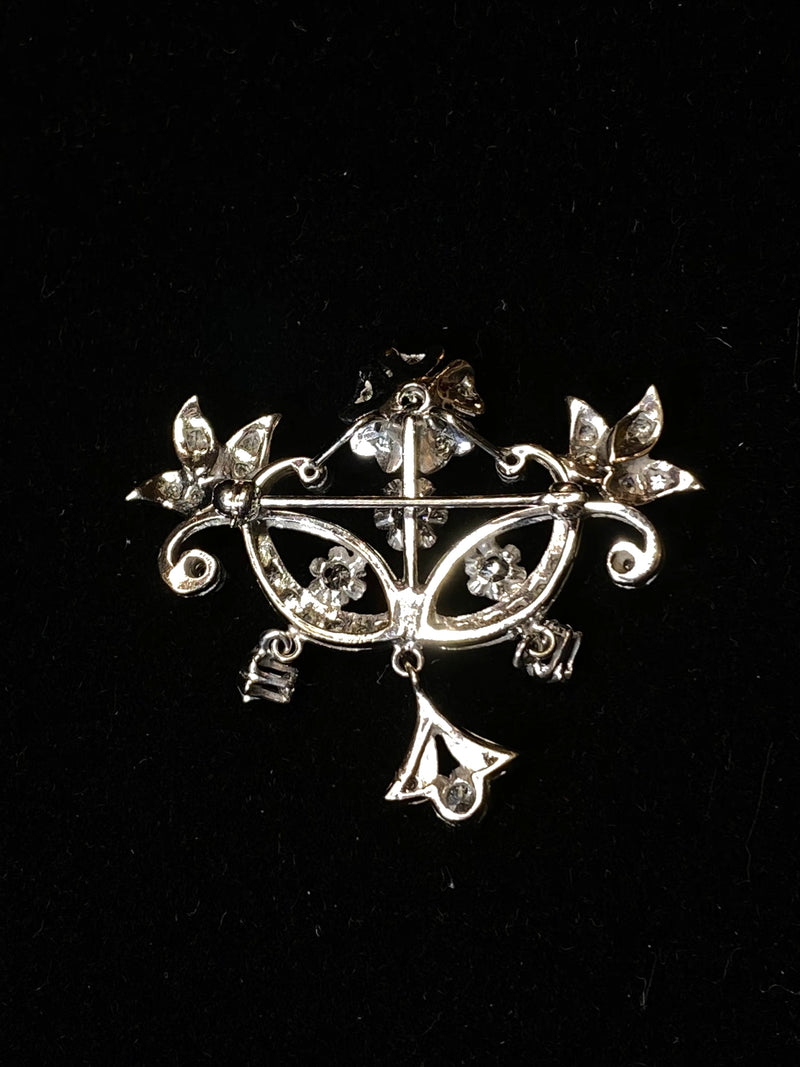 1920’s European Design SWG 40 Diamonds Chandelier Motif Brooch/Pin w $20K COA !} APR 57