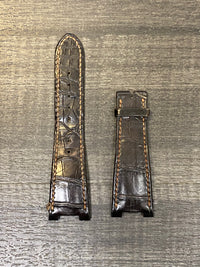 PATEK PHILIPPE Dark Brown Crocodile Leather Watch Strap for Nautilus Buckle - $1,200 APR VALUE w/ CoA! ✓ APR 57