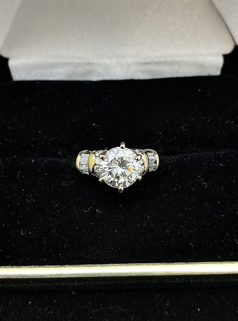 1920'S Antique Design Solid White Gold Old Mine Diamond Ring - $65K Ap