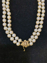 1940's Antique Design Solid Yellow Gold 114 Pearl Strand Necklace w/ 6 Sapphires! - $15K Appraisal Value w/CoA} APR57